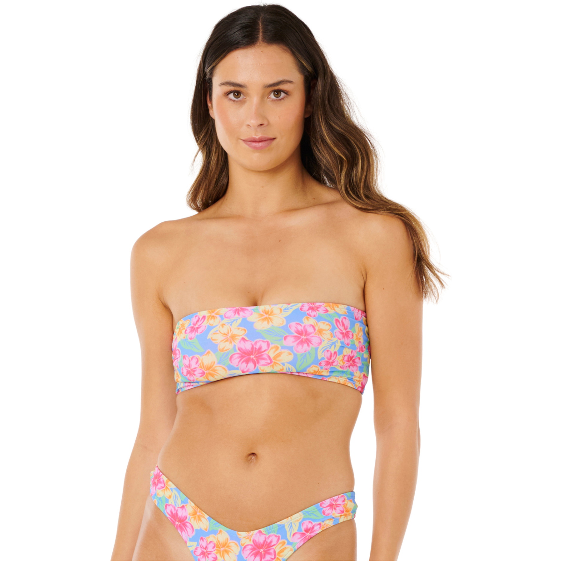 2026 Rip Curl Womens Malibu Cove Revo Bandeau 0X4WSW - Blue